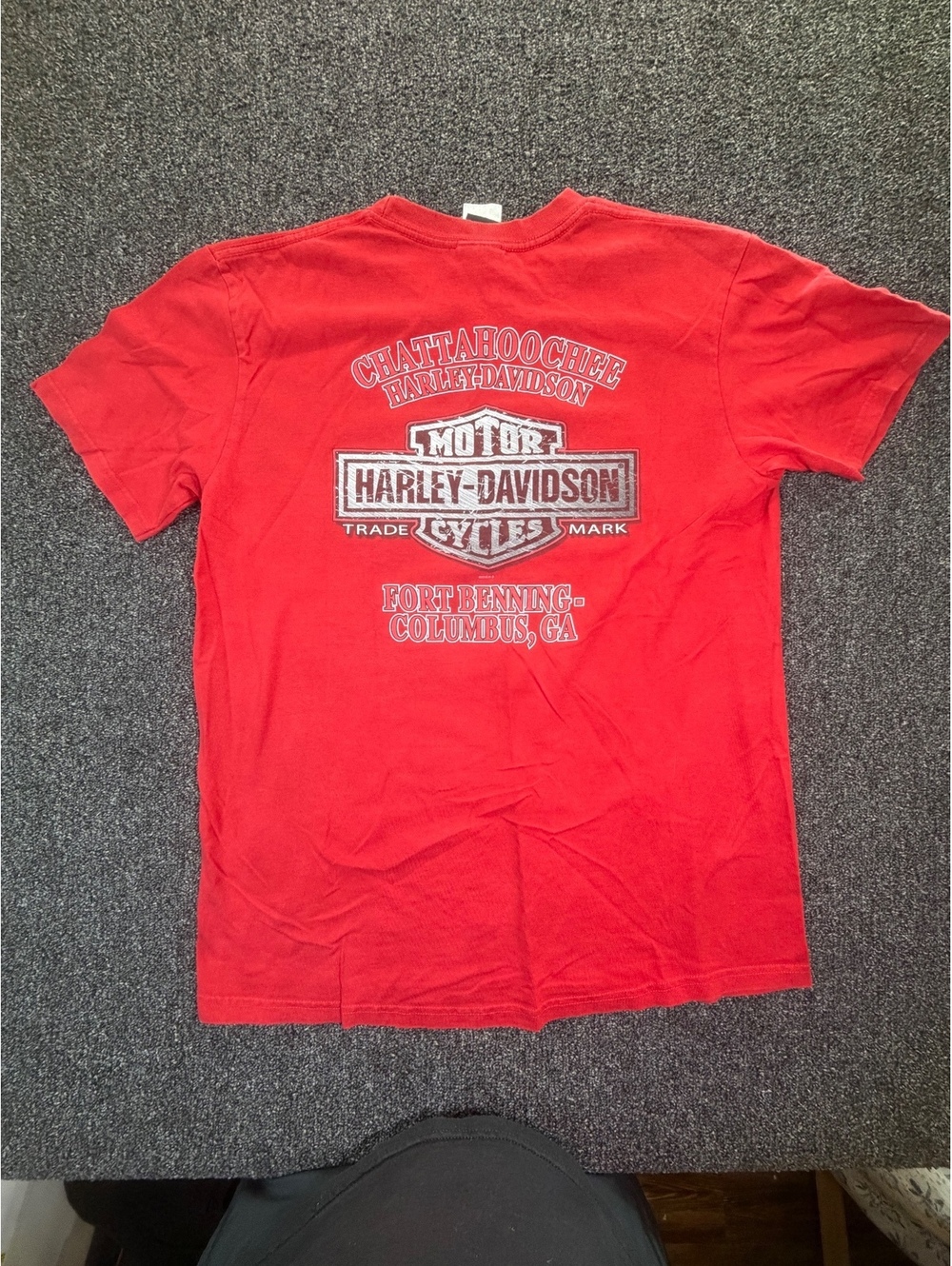 2010 Harley Davidson T Shirt Chattahoochee Fort Benning Columbus GA Eagle Large